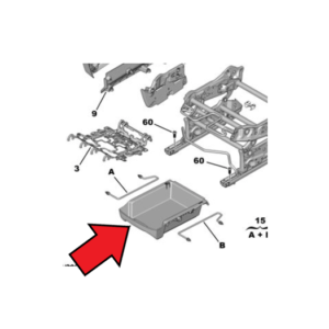 Vauxhall Combo 2018-Present Under Seat Storage Tray