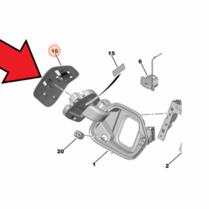 Vauxhall Corsa E 2019-Present Charge Flap Cover