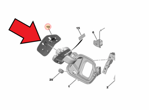 Vauxhall Corsa E 2019-Present Charge Flap Cover
