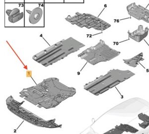 Vauxhall Grandland X 2017-Present Engine Undertray