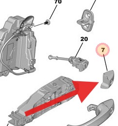 Vauxhall Astra 1.2 2021-Present Passenger Door Handle Cap