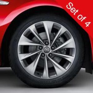 Vauxhall Astra 2015-2021 17″ Alloy Wheel 5 Double Spoke Silver Set