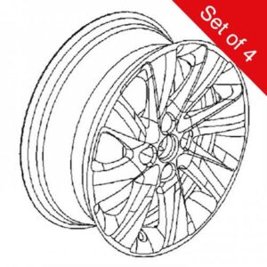 Vauxhall Corsa 2019-Present 15″ Alloy Wheel Silver Set of 4
