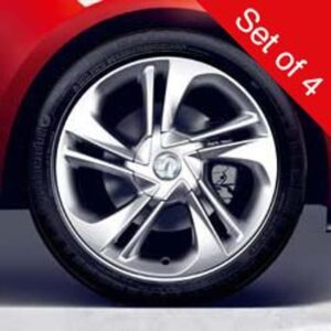 Vauxhall Corsa 2019-Present 17″ Alloy Wheel 5 Twin Spokes Silver Set of 4